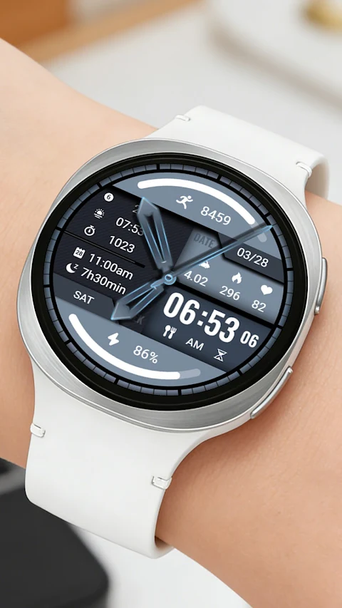 Blue Light Weight ZKin Watch screenshot