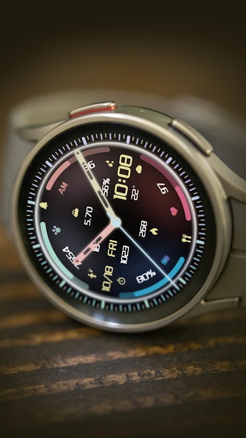 ZKin Watch Face Colorful Halo screenshot