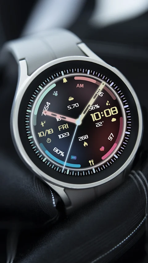 ZKin Watch Face Colorful Halo screenshot