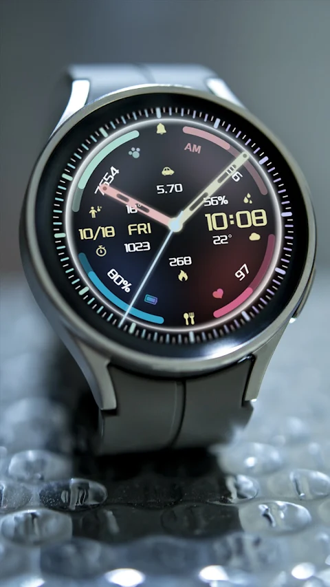 ZKin Watch Face Colorful Halo screenshot