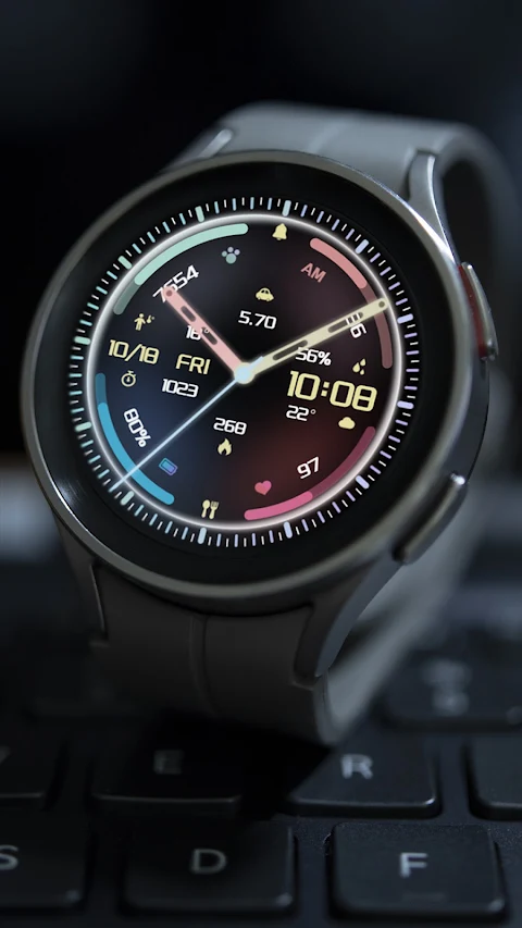 ZKin Watch Face Colorful Halo screenshot