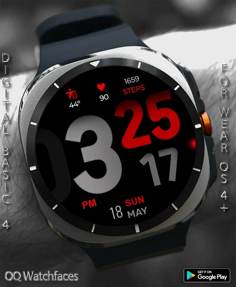 Digital Basic 4 Wear OS 5+ screenshot
