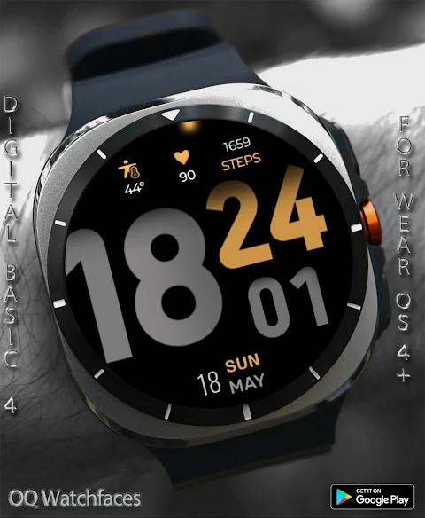Digital Basic 4 Wear OS 5+ screenshot