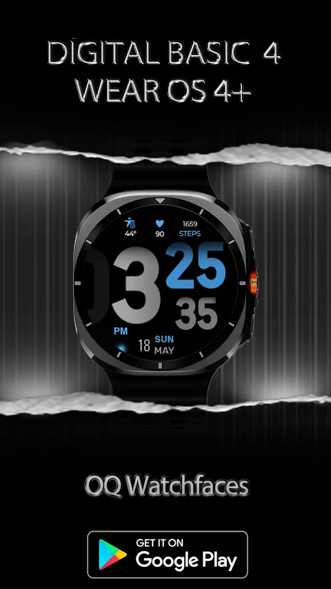 Digital Basic 4 Wear OS 5+ screenshot