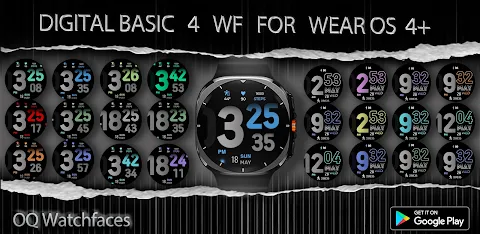 Digital Basic 4 Wear OS 5+ screenshot