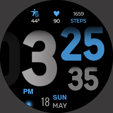 Digital Basic 4 Wear OS 5+ screenshot