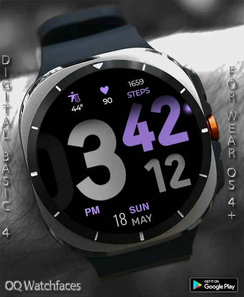 Digital Basic 4 Wear OS 5+ screenshot