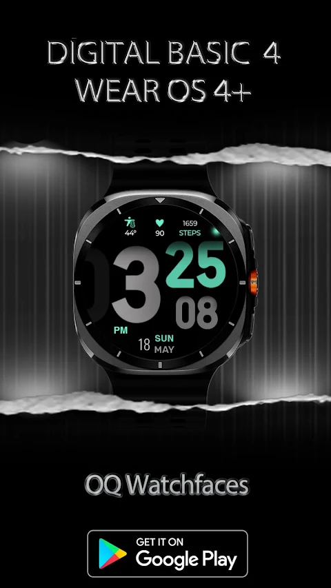 Digital Basic 4 Wear OS 5+ screenshot