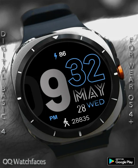 Digital Basic 4 Wear OS 5+ screenshot