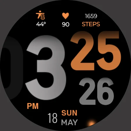 Digital Basic 4 Wear OS 5+ screenshot