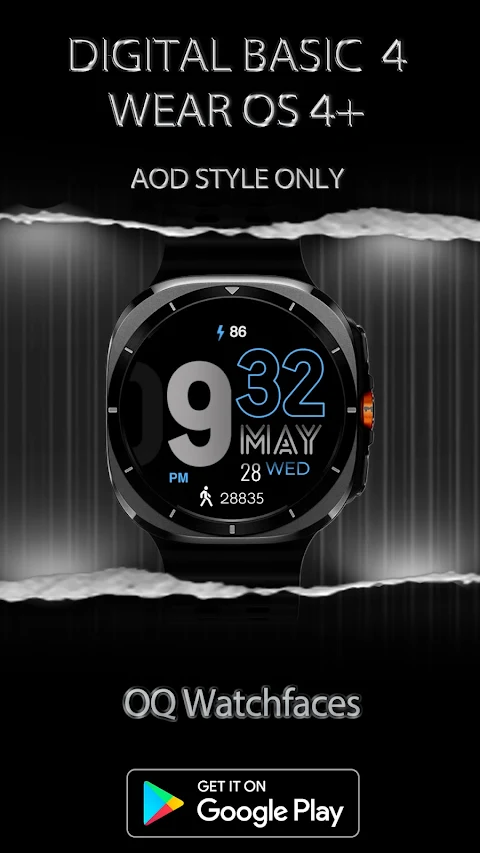 Digital Basic 4 Wear OS 5+ screenshot