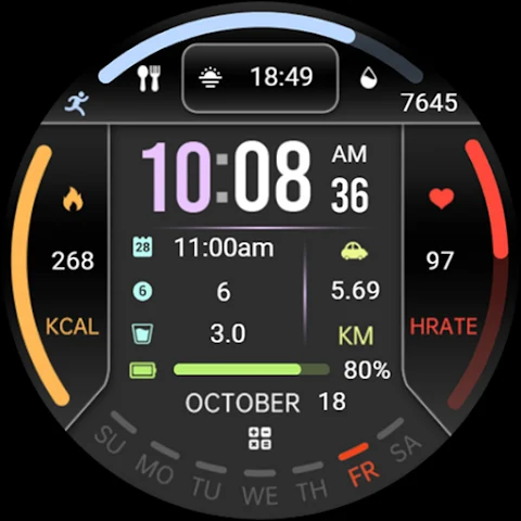 Information Block ZKin Watch screenshot