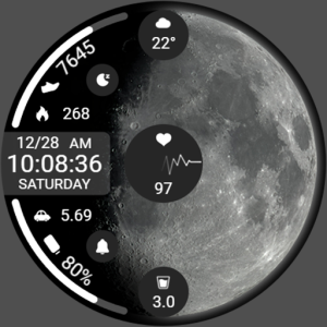 ZKin Watch Face Obsidian Moon