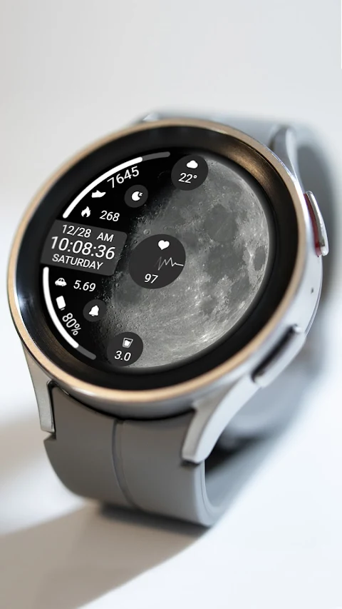 ZKin Watch Face Obsidian Moon screenshot