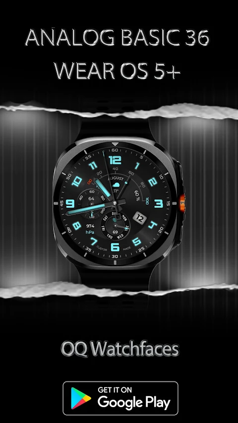 Analog Basic 36 WF Wear OS 5+ screenshot