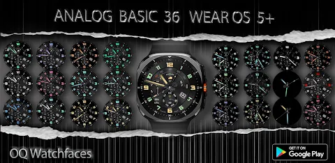 Analog Basic 36 WF Wear OS 5+ screenshot