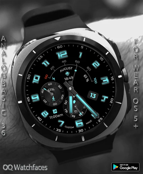 Analog Basic 36 WF Wear OS 5+ screenshot