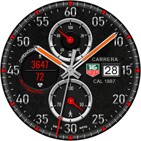 Tag Carrera Watch face screenshot