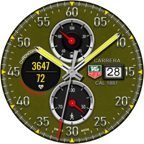 Tag Carrera Watch face screenshot