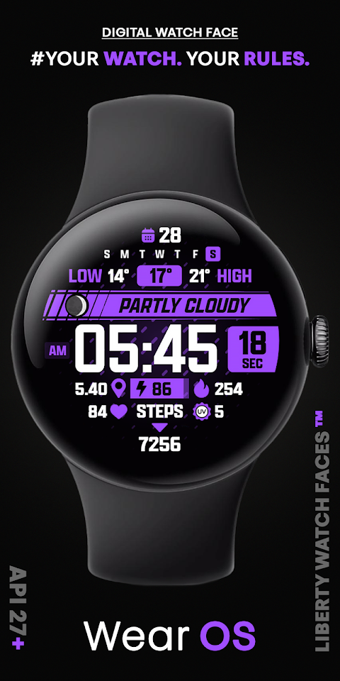ATHLETIC Digital Watch Face screenshot