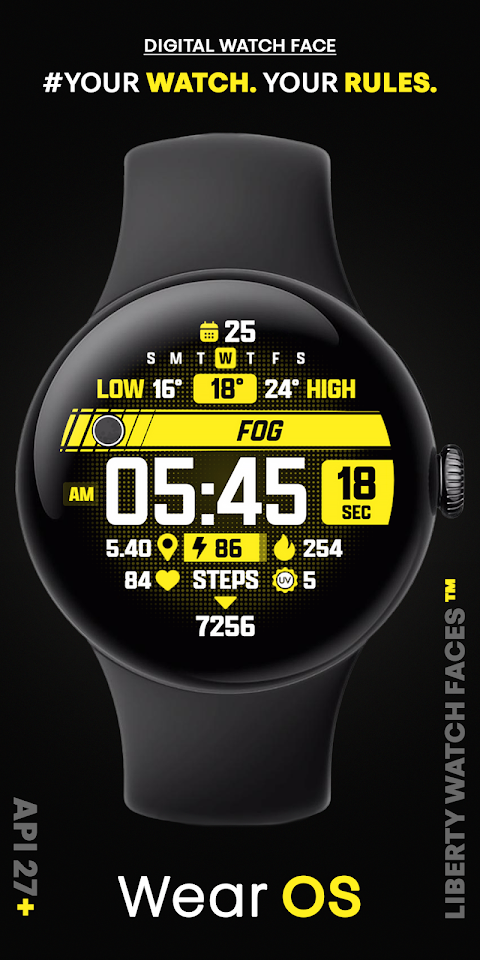 ATHLETIC Digital Watch Face screenshot