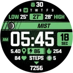ATHLETIC Digital Watch Face