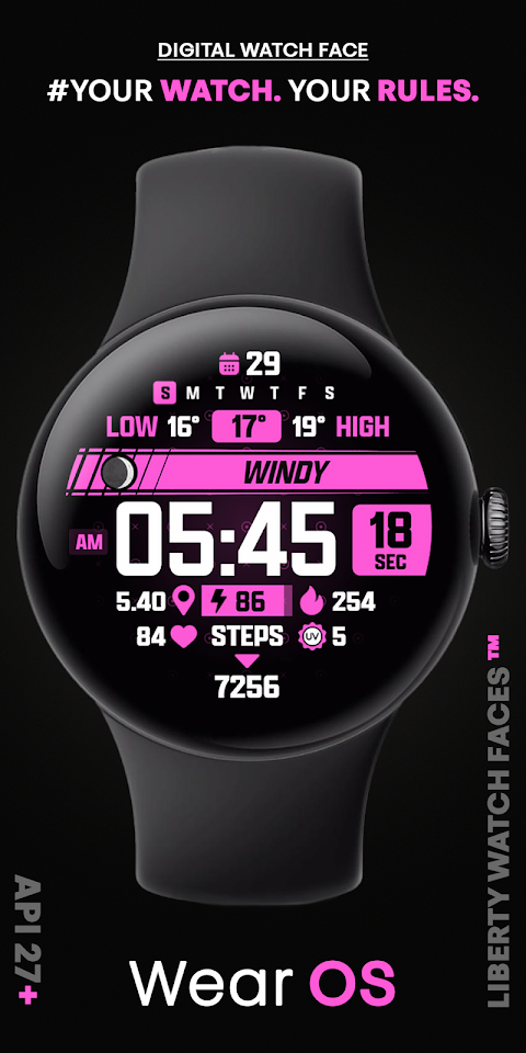 ATHLETIC Digital Watch Face screenshot