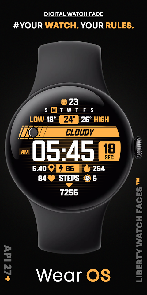 ATHLETIC Digital Watch Face screenshot