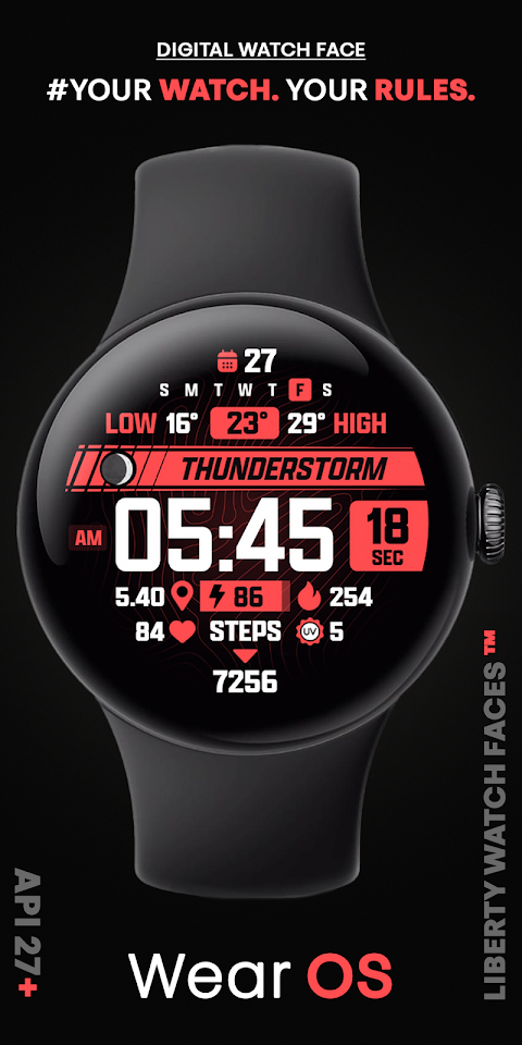 ATHLETIC Digital Watch Face screenshot