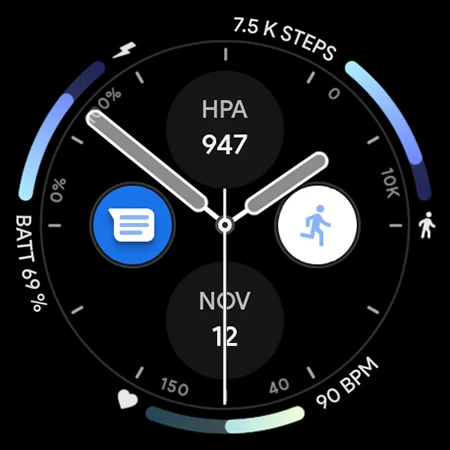 Dash Analog Watch face screenshot