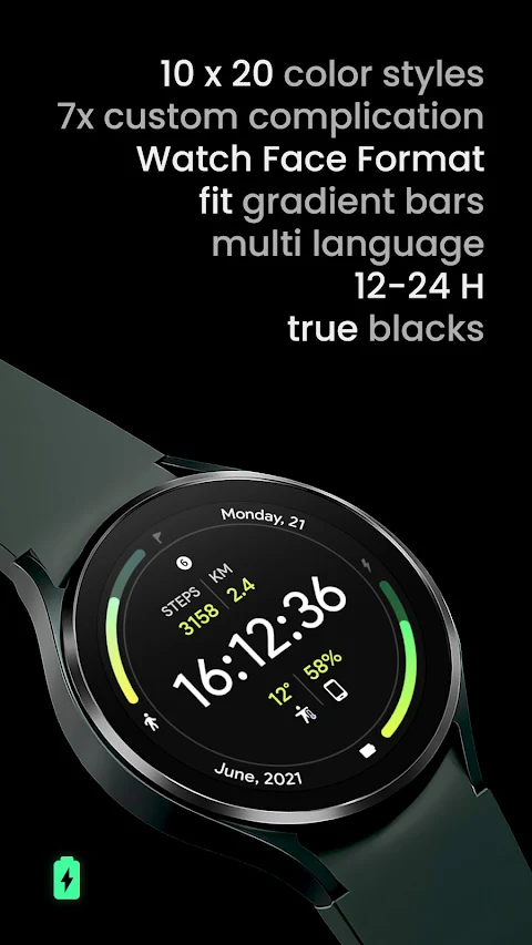 Fit Dashboard Watch face screenshot
