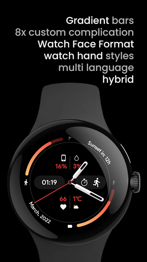 Fit Dash A: Watch face screenshot
