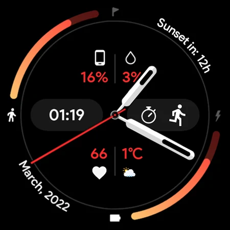 Fit Dash A: Watch face screenshot