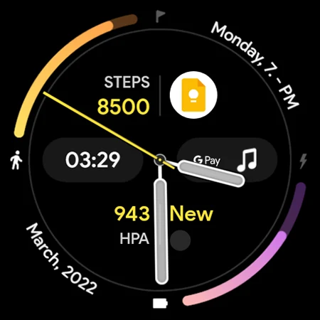Fit Dash A: Watch face screenshot