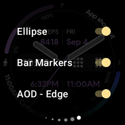 Fit Dash A: Watch face screenshot