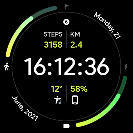 Fit Dashboard Watch face screenshot