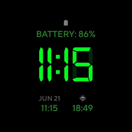 Digital 1 Watch face screenshot