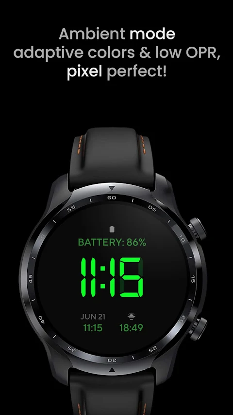 Digital 1 Watch face screenshot