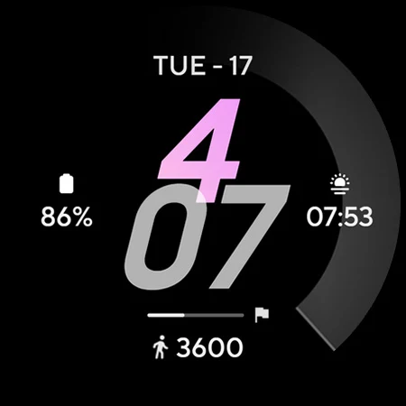 Pace PRO: Watch face screenshot