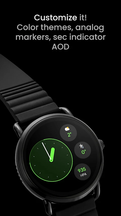 Pixel Analog Watch face screenshot