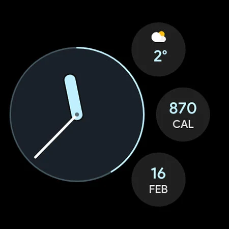 Pixel Analog Watch face screenshot