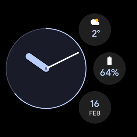 Pixel Analog Watch face screenshot