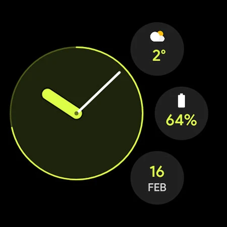 Pixel Analog Watch face screenshot