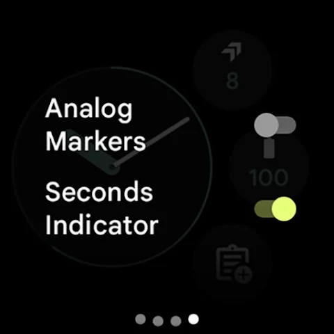 Pixel Analog Watch face screenshot