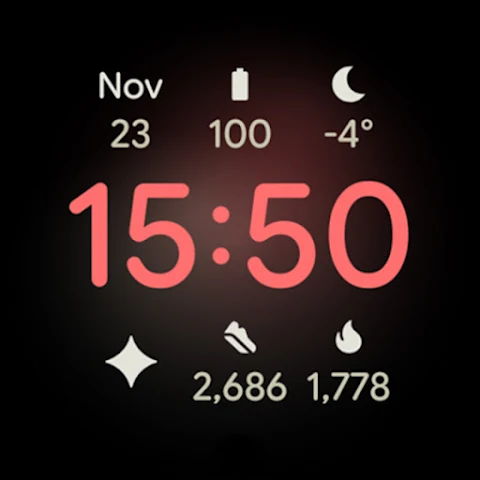 Pixel Watch Face screenshot