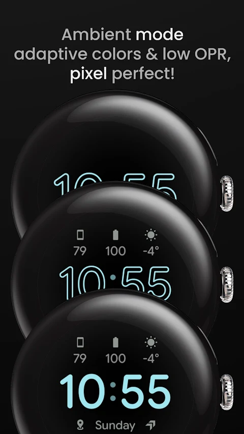 Pixel Watch Face screenshot
