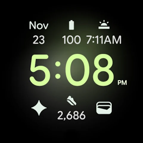 Pixel Watch Face screenshot