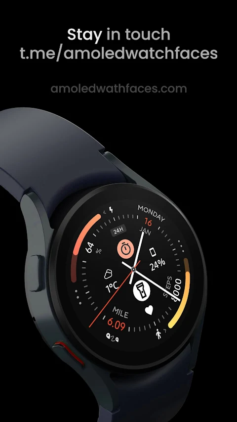 Polar Analog: Watch face screenshot