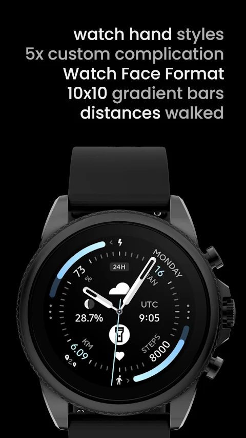 Polar Analog: Watch face screenshot