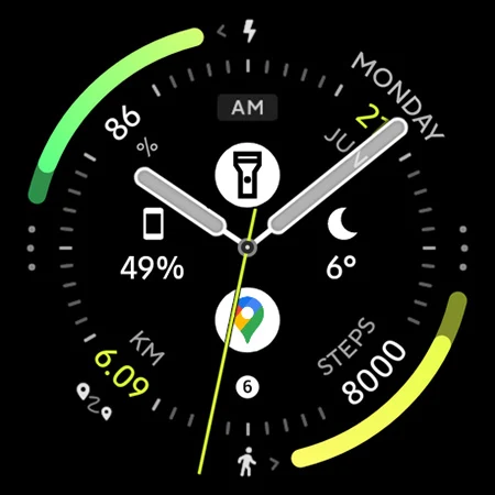 Polar Analog: Watch face screenshot